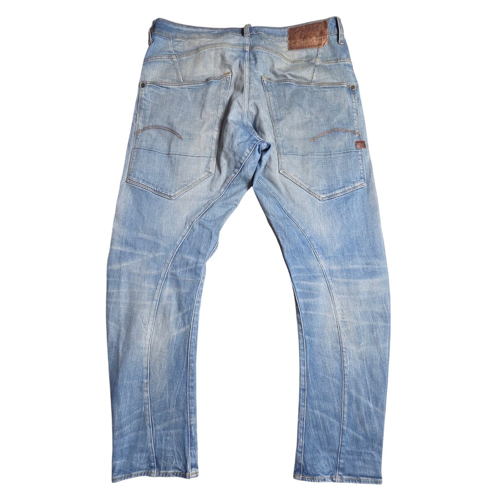 G-Star Raw Type C 3D Tapered Denim Jeans 34x32 Faded Wash Streetwear Moto Skate